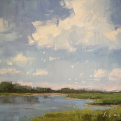 Morning Reflections - Oil on Canvas - 9" x 12"
