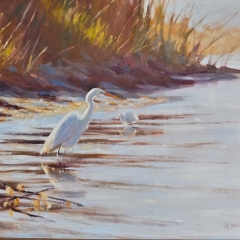 Waders - Oil on Canvas - 20" x 24"