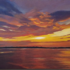 Hot Night - Oil on Canvas - 30" x 40"