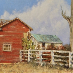 Summer at the Farm - Oil on Canvas