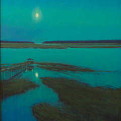 Starry Night in the Low Country - Oil on Canvas - 30" x 24"