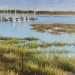Grassy Inlet - Oil on Canvas - 20" x 16"
