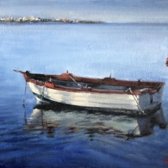 Old Fishing Boat - Oil on Canvas - 9" x 12"