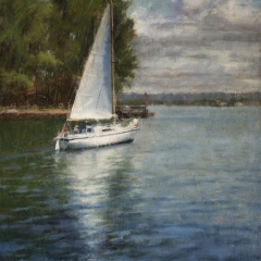 Summer Sailing - Oil on Canvas - 24" x 18"