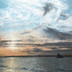 Sunset Cruise - Oil on Canvas Panel - 16" x 12"