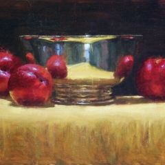 SOLD - Plums and Silver