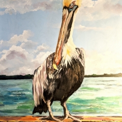 Pelican - Oil on Canvas - 30" x 40"